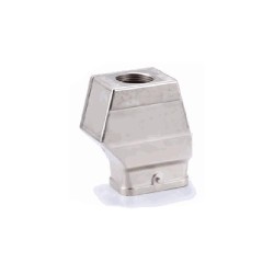 Capot C, Alliage de zinc moulé, acier inoxydable, IP65, Sortie verticale, M25